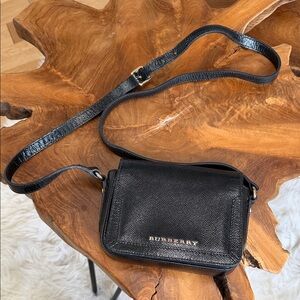 Burberry Textured Black Crossbody Bag